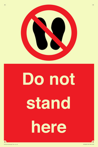 Do not stand here